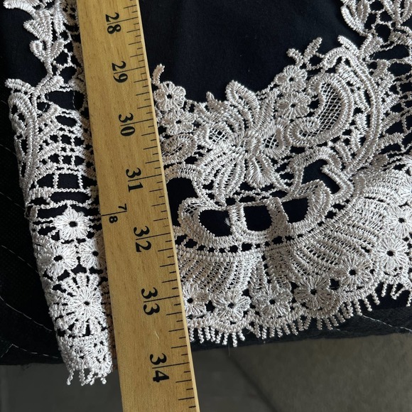 Haute Monde Dress Womens Small Black Dripping Lace Crochet Detail - Picture 12 of 12